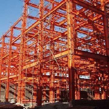 Steel Structure Building with Main Frame and Welded H-style Steel Columns and Beams
